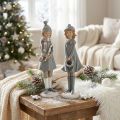 Deco figuurit talvi lasten figuurit tytöt H19cm 2kpl | Floristik24.fi