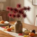 Xanthium tekokukka syyskoristelu punainen 6 kukkaa 80cm 3kpl | Floristik24.fi