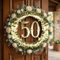 Juhlapäivänumero 50 kultaa Ø40cm | Floristik24.fi