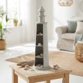 Lighthouse Shabby Chic Cream Summer Decoration Maritime Ø14,5cm K51cm | Floristik24.fi