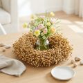 Boho-koristeseppele, pellavakoristeseppele, luonnonvärinen seppele, kuiva, Ø28cm | Floristik24.fi