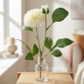Dahlia tekokukat kermanvihreä 2 kukkaa 60cm | Floristik24.fi