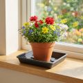 Coaster Lara neliö 29cm x 29cm antrasiitti 1 kpl | Floristik24.fi