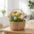 Kädensijalla varustettu kori kasvikori lahjakori keinotekoinen 31×23×36cm | Floristik24.fi