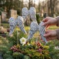 Koristetulppa enkelin siivet 10cm 3 kpl | Floristik24.fi