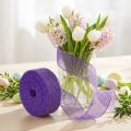 Violetti juuttinauha, 5 cm leveä, 40 m pitkä | Floristik24.fi