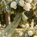 Sifonkinauha oliivinvihreä kangasnauha hapsut L40mm P15m | Floristik24.fi
