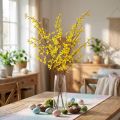 Keinotekoinen forsytia koristeelliset oksat pääsiäiseen, keltainen, 138 cm | Floristik24.fi
