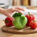 Jäävuorisalaatti keinotekoinen Real-Touch Ø12cm | Floristik24.fi