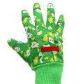 Floristik24 Kixx naisten hanskat koko 8 vihreät kuviolla