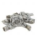 Floristik24 Ruusu hautakoristeluun polyresiini 10cm x 8cm 6kpl