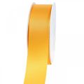 Floristik24 Lahjanauha koristenauha oranssi silkkinauha 40mm 50m