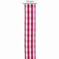 Lahjanauha ruudullinen punainen 15mm 20m | Floristik24.fi