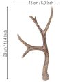 Tekoälyiset koristeelliset sarvet, maalaismaiset joulukoristeet, 29 cm, 2 kpl | Floristik24.fi