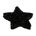 Floristik24 Glitter tähti musta 2,5 cm 100kpl