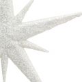Floristik24 Kimaltava tähti ripustettavaksi valkoinen 13cm 12kpl