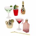 Floristik24 Minikokoisia cocktail-koristeita joulukuuseen ripustettavaksi, 14 cm, 6 kpl