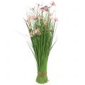 Floristik24 Nurmikko kukkia ja perhosia vaaleanpunainen 70cm