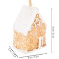 Piparkakkutalo Keraaminen Ripustettava Koriste Talvijoulukoriste 6cm 3kpl | Floristik24.fi