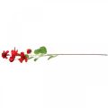 Floristik24 Tekokukkahibiscus-oksa punainen deco-oksa hibiscus H107cm