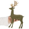 Koristeellinen peurahahmo, parveileva, sarvilla koristeltu, 31 cm | Floristik24.fi