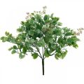 Hääsisustus eukalyptuksen oksia kukilla koristelu kimppu vihreä, pinkki 26cm