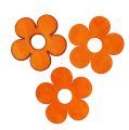 Floristik24 Puinen kukka oranssin levittämiseen 4cm 72p