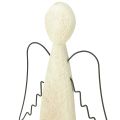 Puinen enkeli, luonnollinen suojelusenkeli, puinen hahmo, moderni, korkeus 27,5 cm | Floristik24.fi