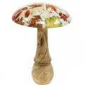 Floristik24 Puiset sienen deco syyslehdet valkoiset, värikäs syyskoristeet Ø13cm K19cm