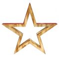 Floristik24 Puinen tähtimerkki, punainen 24,5 cm 2kpl