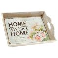 Floristik24 Puinen tarjotin tekstillä Home Sweet Home