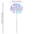 Keinotekoinen hortensian kukintaoksa hohtavissa väreissä 36 cm 2 kpl | Floristik24.fi