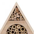 Floristik24 Insect Hotel Honeycomb Bee Hotel Wood White Natural H18,5cm 2kpl