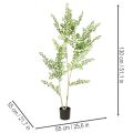 Tekokasvi ruukussa, 130 cm korkea, vihreä, koristeellinen | Floristik24.fi