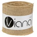 Juuttinauha luonnollinen pöytäjalka maalaismainen juuttiruukku 10cm 9m | Floristik24.fi