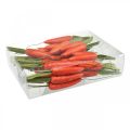 Floristik24 Deco porkkanat, pääsiäiskoristeet, porkkanat langalla, keinotekoiset kasvikset oranssi, vihreä H11cm 36p