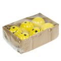 Floristik24 Keraaminen pallo hymiön keltaisella Ø5cm K4,5cm 6kpl