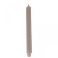 Floristik24 Kynttilä pitkä pöytä kynttilänjalka kynttilä harmaa Ø3cm K29cm