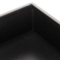 Musta kuutiomainen istutusruukku jalustalla, moderni, 22 cm | Floristik24.fi