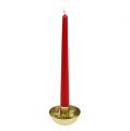 Floristik24 Kynttilänjalka teräville kynttilöille kulta Ø8cm K5cm