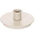 Floristik24 Pyöreät kermanväriset kynttilänjalat kartiokynttilöille, pöytäkoriste, 10 cm, 2 kpl