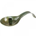 Floristik24 Kynttilänjalka metallinen antiikkisen näköinen lusikka patinalla 25x11x5cm