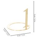 Kynttilärengas, kartiokynttilänumerosarja adventtiseppeleeseen, 3 cm, 4 kpl | Floristik24.fi