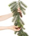 Koristeellinen männynoksa, keinotekoinen seppele talviasetelmiin, 190 cm | Floristik24.fi