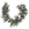 Floristik24 Keinotekoinen mäntyseppele käpyillä