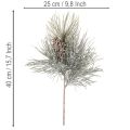 Keinotekoinen männynoksa käpyillä, talvinen, 40 cm | Floristik24.fi
