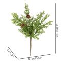 Keinotekoinen männynoksa käpyineen, 28 cm, 6 kpl | Floristik24.fi