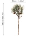 Keinotekoinen männynoksa käpyillä, olohuoneen sisustus, 93 cm | Floristik24.fi