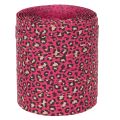 Koristeellinen nauha, leopardikuvioinen, pinkki, kihara nauha lahjapaketointiin ja askarteluun, 10 mm, 100 m | Floristik24.fi