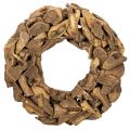 Floristik24 Koristeellinen seppele luonnonpuupaloista, pyöreä, 35 cm